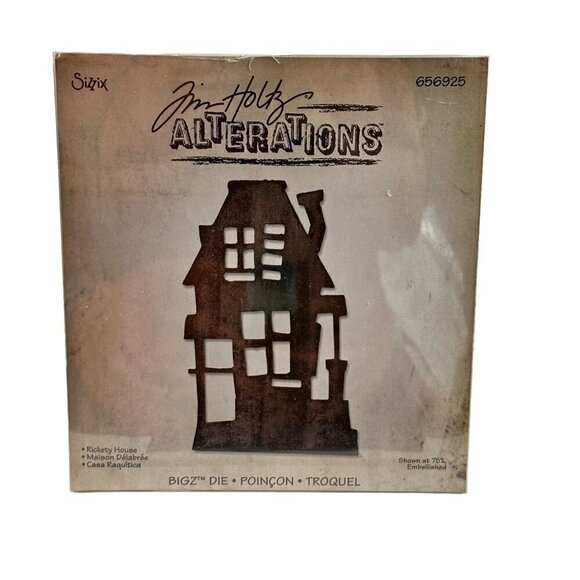 Sizzix Tim Holtz Alteration Bigz Die Rickety House 656925 Halloween Scrapbooking - Picture 1 of 11